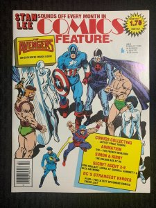 1986 COMICS FEATURE Magazine #40 FVF 7.0 Avengers / Simon & Kirby