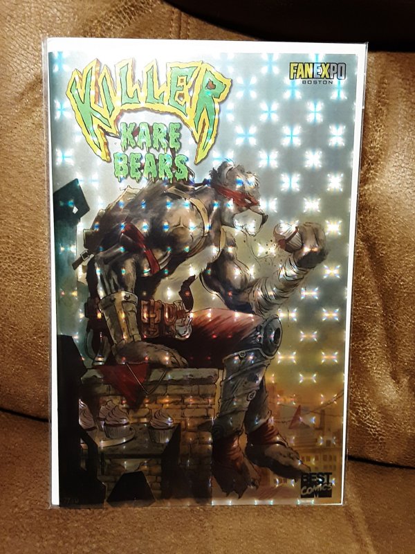 Killer Kare Bears - TMNT Homage Prism Foil Cover - Boston Fan Expo Exclusive