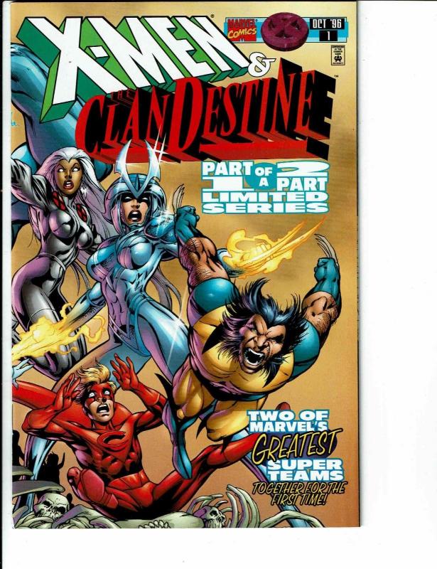 6 Clandestine Marvel Comic Books # 1 2 3 Preview X-Men/Clandestine # 1 2 TW40