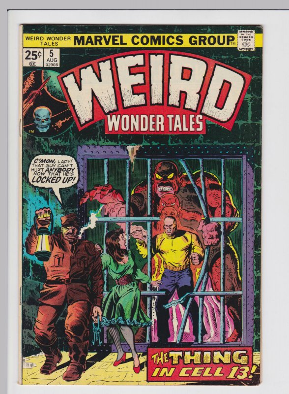 Weird Wonder Tales #5 (Aug 1974) 8.0 VF Marvel Horror