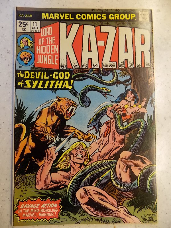 KA-ZAR LORD OF THE HIDDEN JUNGLE # 11 MARVEL ACTION ADVENTURE