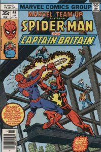 Marvel Team-Up #65 FN ; Marvel | Spider-Man Captain Britain