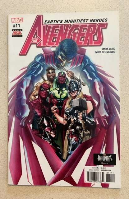 Avengers #11 (2017) Mark Waid Story Mike Del Mundo Art Alex Ross Falcon Cover