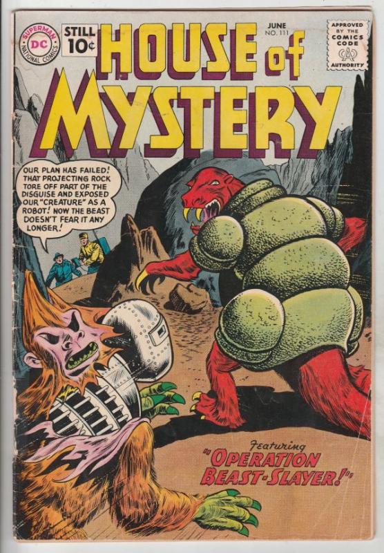House of Mystery #111 (Jun-61) VG+ Affordable-Grade 