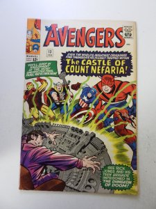 The Avengers #13 (1965) GD+ condition centerfold detached