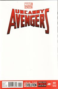 Uncanny Avengers #1 Blank Cover (2013)