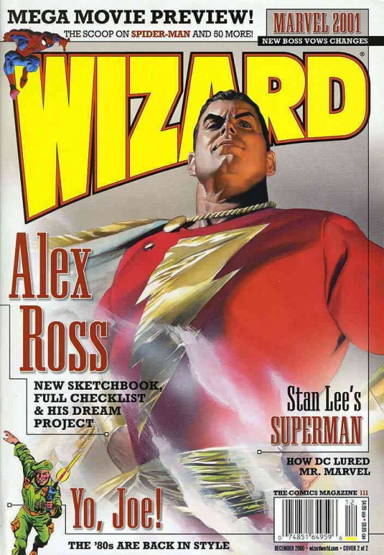 Wizard: The Comics Magazine #111B FN ; Wizard | Alex Ross Shazam