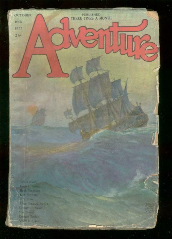 ADVENTURE PULP-OCT 10 1922-TALBOT MUNDY-EDGAR WITTMACK G