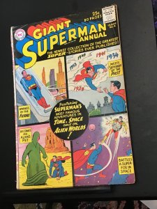 Superman Annual #4 (1962) mid grade fourth annual issue key! VG/FN