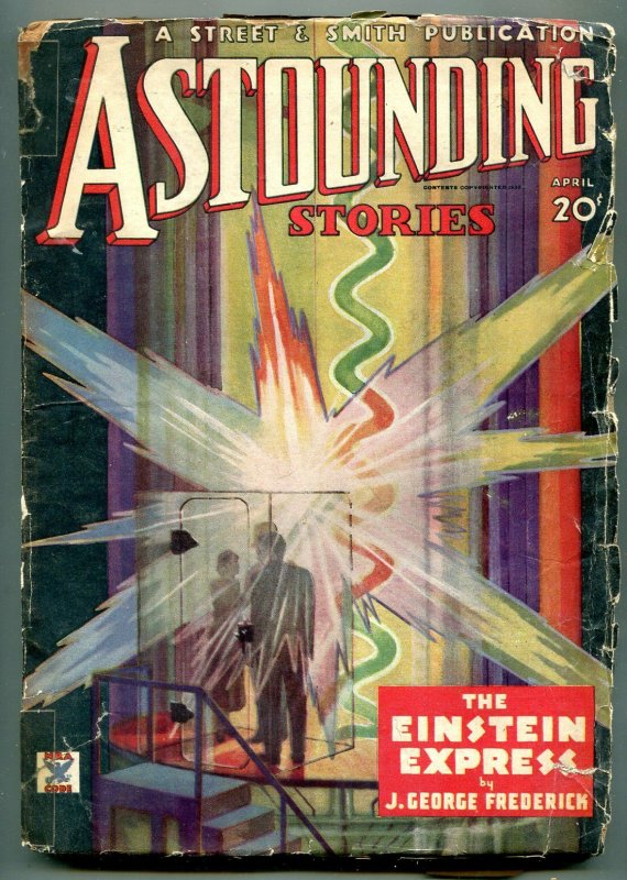 Astounding Stories Pulp April 1935- Einstein Express- reading copy