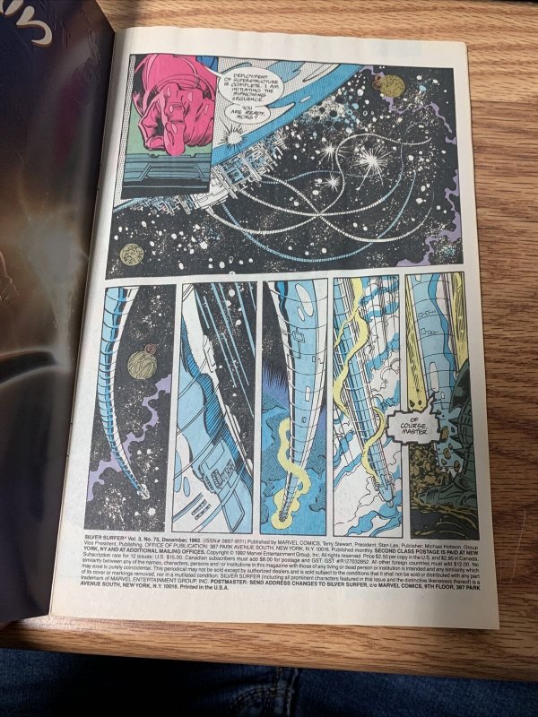 Silver Surfer #75 Newsstand (1992) Embossed Foil Cover 