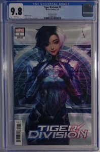 Tiger Division #1 (Marvel, 2023) Stanley Artgerm Lau Variant, CGC 9.8