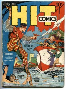 HIT COMICS #1 1940-1st  1st appearance of Hercules 1st Red Bee- Rare G/VG