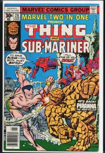 Marvel Two-in-One #28 (1977) Namor the Sub-Mariner