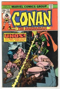 Conan the Barbarian #51 VINTAGE 1975 Marvel Comics