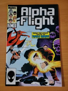 Alpha Flight #31 Direct Market Edition ~ NEAR MINT NM ~ 1986 Marvel Comics