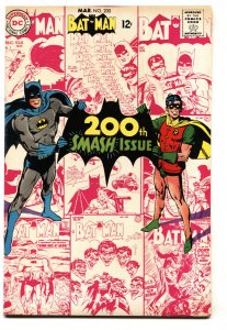 BATMAN #200-comic book-DC-ANNIVERSARY ISSUE - Silver Age VF+