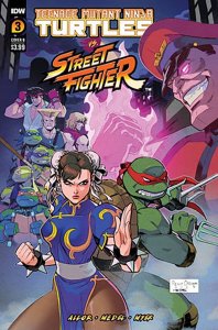 TMNT Vs Street Fighter #3 Cover B Brown IDW Publishing 2023 EB167