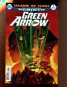 GREEN ARROW #9 -  BENJAMIN PERCY COVER A - SIGNED WITH COA (9.0) 2016