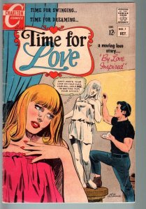 TIME FOR LOVE #1-1967-SPICY POSES-NICE ART-DICK GIORDANO COVER-CHARLTON-VG VG