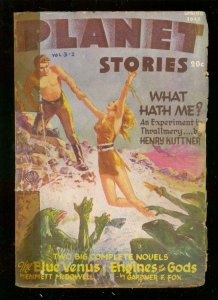 PLANET STORIES-SPG 1946-AC HOLLINGSWORTH INTERIOR ART   G/VG