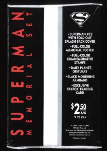 Superman (1987) #75 Near Mint Black Bag Sealed