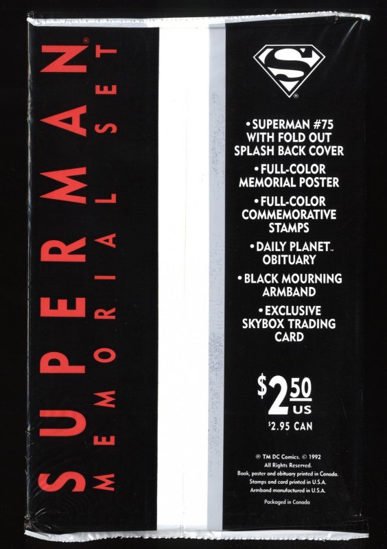 Superman (1987) #75 Near Mint Black Bag Sealed