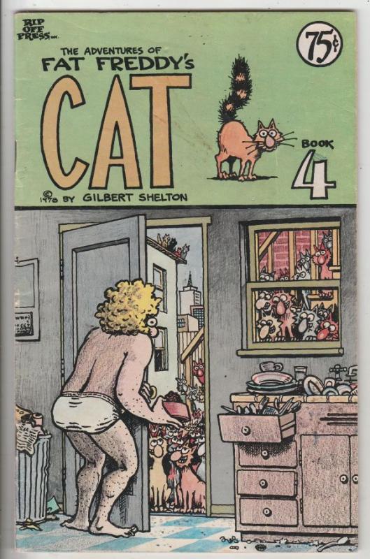 Adventures of Fat Freddy's Cat, The #4 (Jan-75) VG Affordable-Grade Freddy's ...