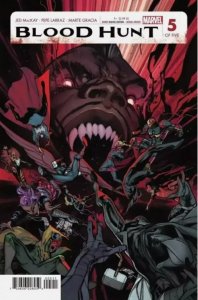 BLOOD HUNT #5 MARVEL COMICS PEPE LARRAZ MAIN COVER 2024 NM