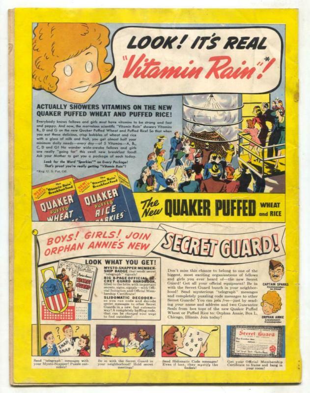 Adventures of Little Orphan Annie 1941- Quaker Puffed Sparkies