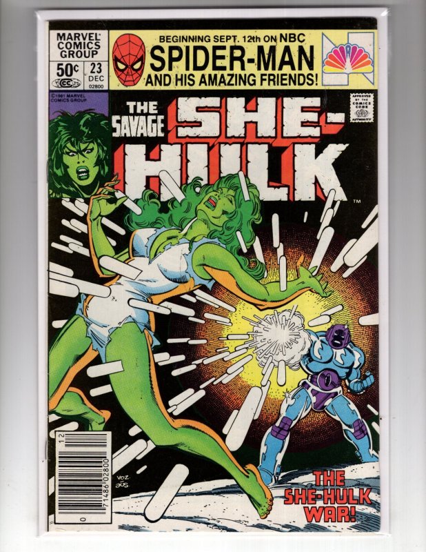 The Savage She-Hulk #23 (1981) 7.5 THE SHE-HULK WAR! / ID#04