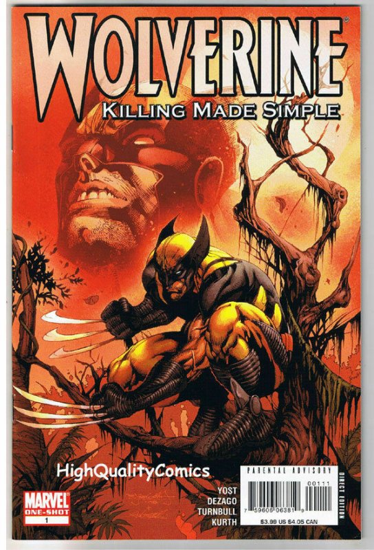 WOLVERINE KILLING MADE SIMPLE #1, VF+, Claws, 2008, more in store