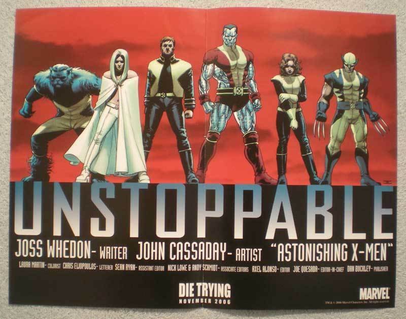 UNSTOPPABLE Promo poster, X-MEN, 13x10, 2006, Unused, more Wolverine in store