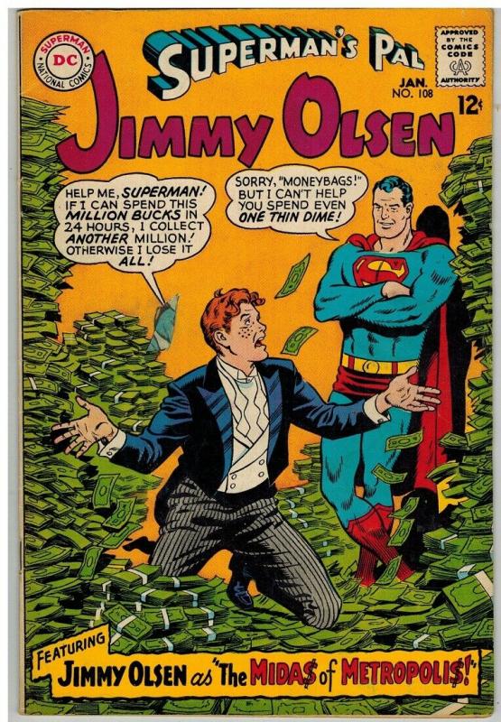 JIMMY OLSEN 108 G-VG Jan. 1968.