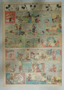 Mickey Mouse Sunday Page by Walt Disney from 5/13/1945 Tabloid Page Size