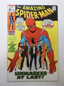 The Amazing Spider-Man #87 (1970) VG+ Cond centerfold detached bottom staple