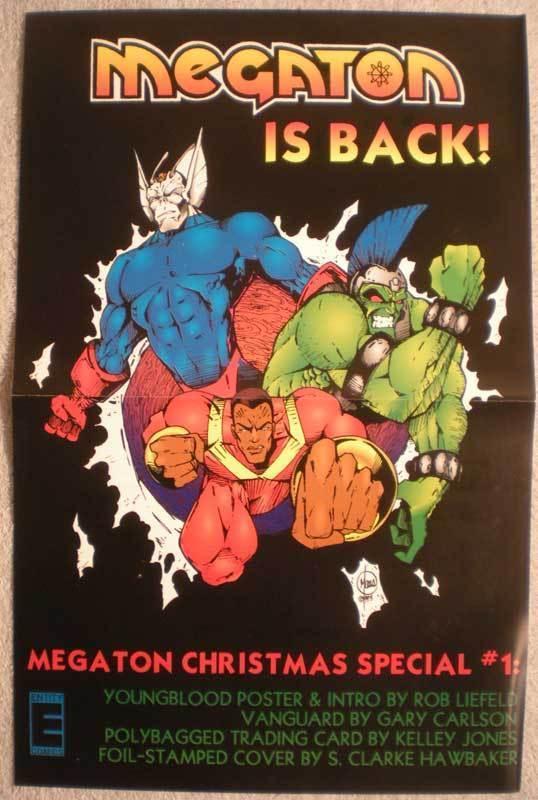 MEGATON IS BACK Promo poster, 11x17, 1993,  Unused, more Promos in store