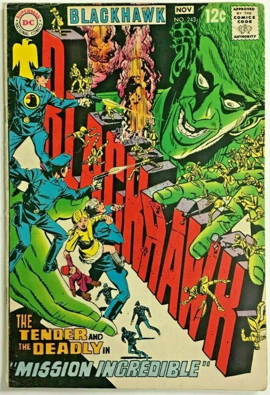 BLACKHAWK#243  FN 1968 DC SILVER AGE COMICS