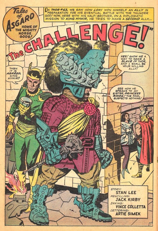 JOURNEY INTO MYSTERY #116 (May1965) 5.5 FN-  All JACK KIRBY!