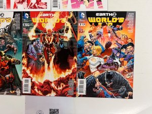 5 Earth 2 DC Comic Books # 7 8 9 12 13  Superman Batman Wonder Woman 114 JS44