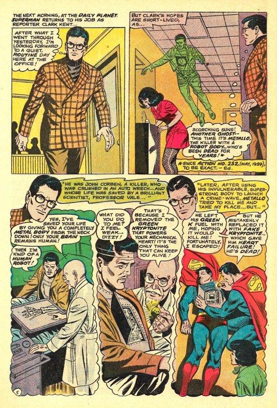 SUPERMAN #214 (Feb1969) 8.0 VF  Neal Adams cover!  Curt Swan!  Al Plastino!
