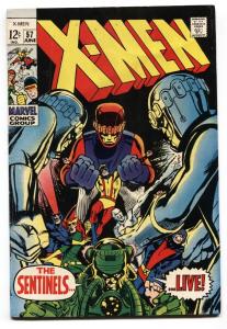 X-MEN #57 1969- NEAL ADAMS Sentinels cover- VG+