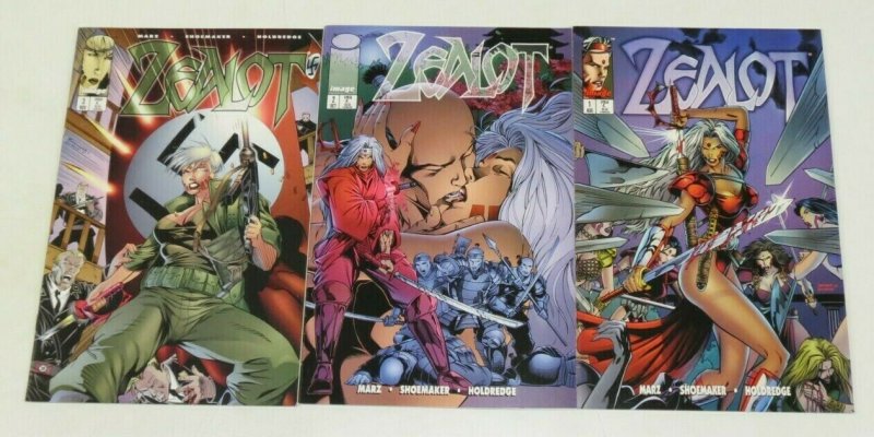 Zealot #1-3 VF/NM complete series - wildcats spin-off - image comics bad girl 2