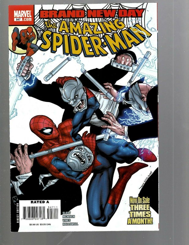 9 Amazing Spider-Man Comic Books # 544 544 545 547 548 549 551 552 553 TJ3