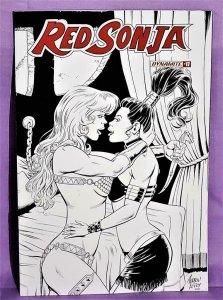 Andrew Pepoy RED SONJA #17 50 Copy B&W Seduction Variant Cover (Dynamite, 2021)!