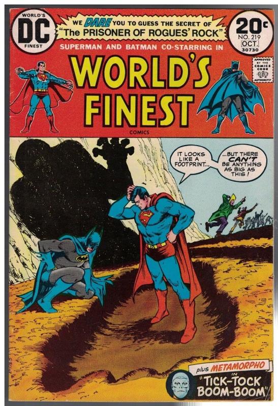 WORLDS FINEST 219 VG-F  Oct. 1973 COMICS BOOK