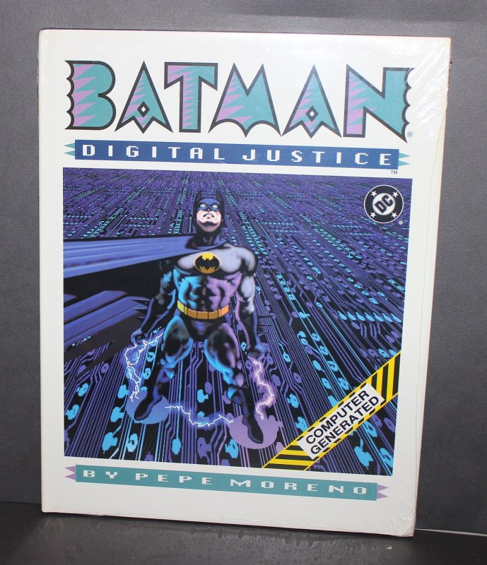 Batman Digital Justice Hardcover / MINT Original 1st Edition 1990