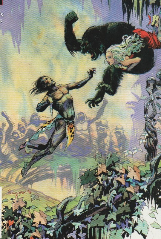 Tarzan(Dark Horse) # 7 Jane struck down by Mutated Ape !