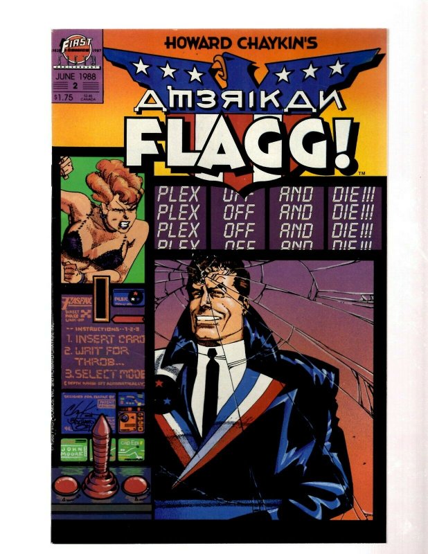 13 Comics American Flagg Vol I 50 Vol 2: 1 2 3 4 5 7 8 9 10 11 12 Special 1 GK49