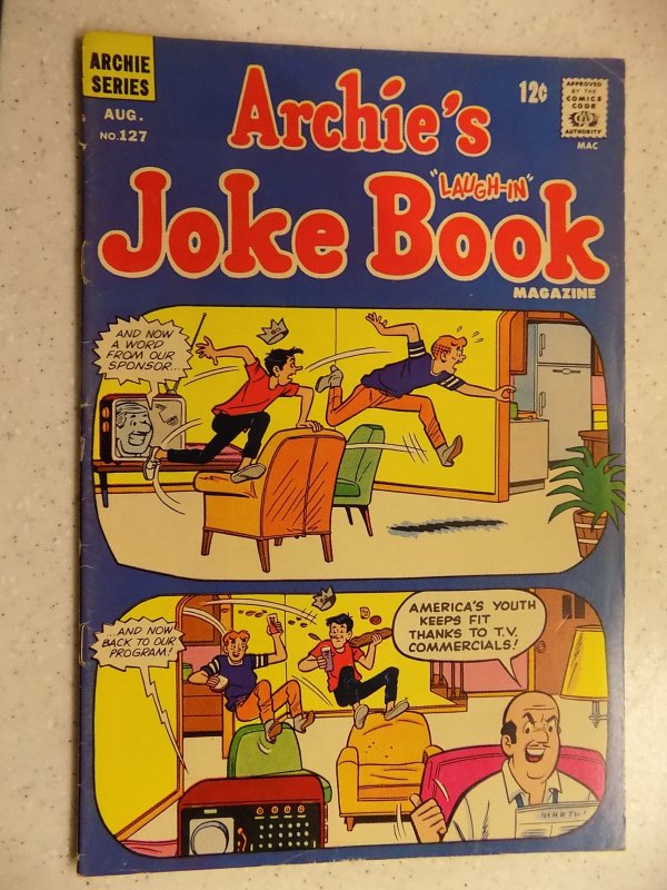 ARCHIE'S JOKE BOOK # 127 ARCHIE JUGHEAD VERONICA BETTY RIVERDALE CARTOON